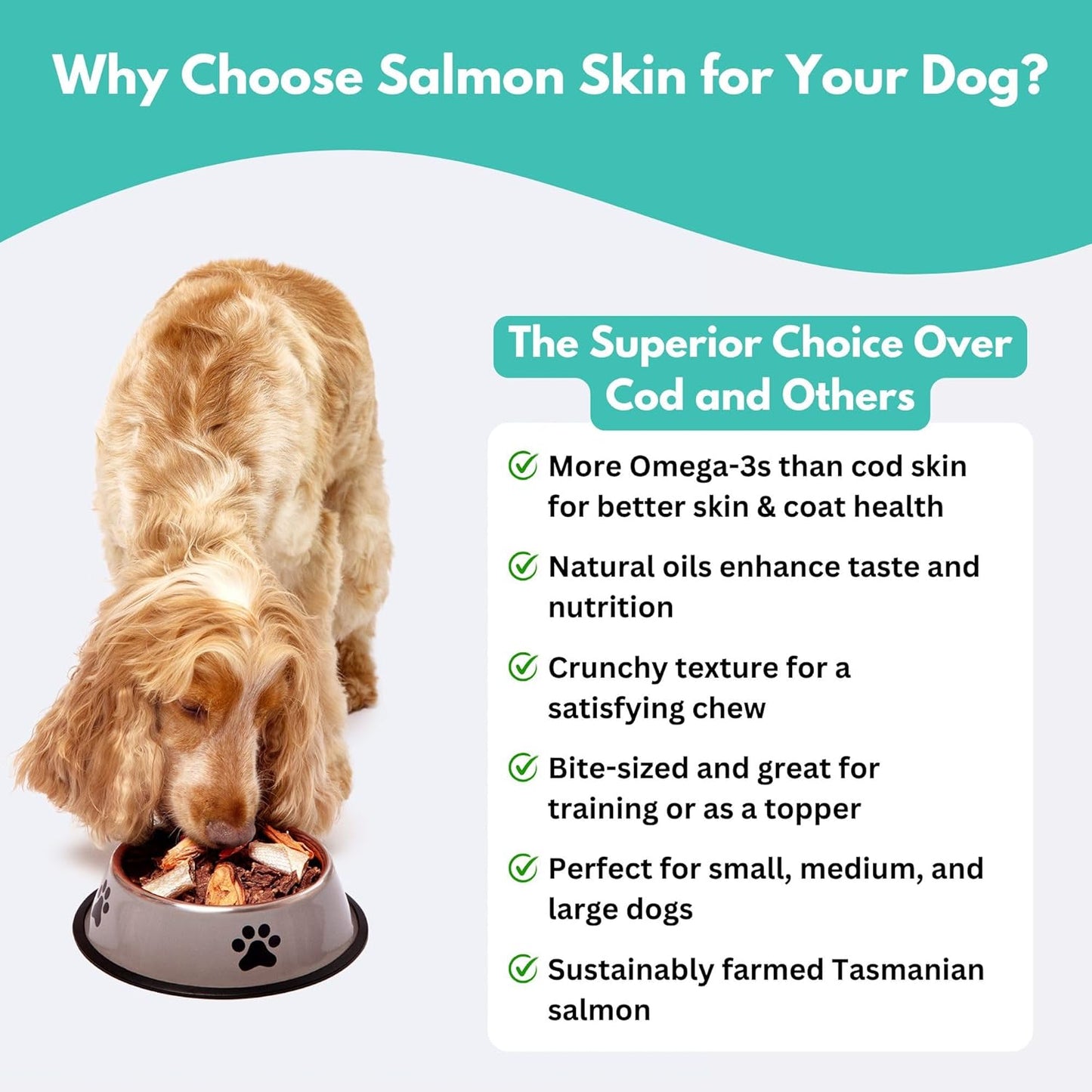 Alfieβs Australian Salmon Skin Treats