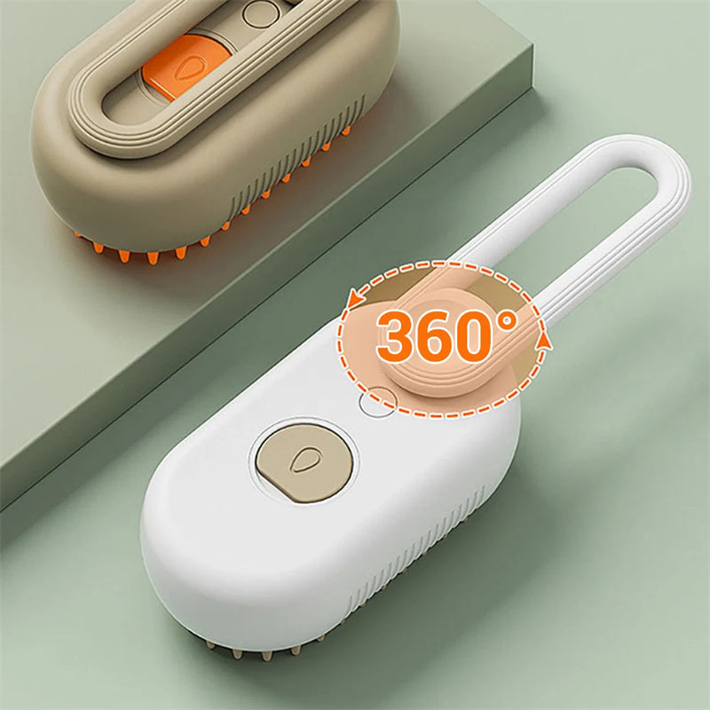 Dog Steam Grooming Brush β 3-in-1 Clean & De-Shed (USA)