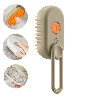 Dog Steam Grooming Brush – 3-in-1 Clean & De-Shed (USA)