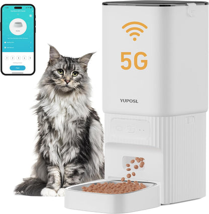 Yuposl 5G WiFi Automatic 7L Dog Feeder