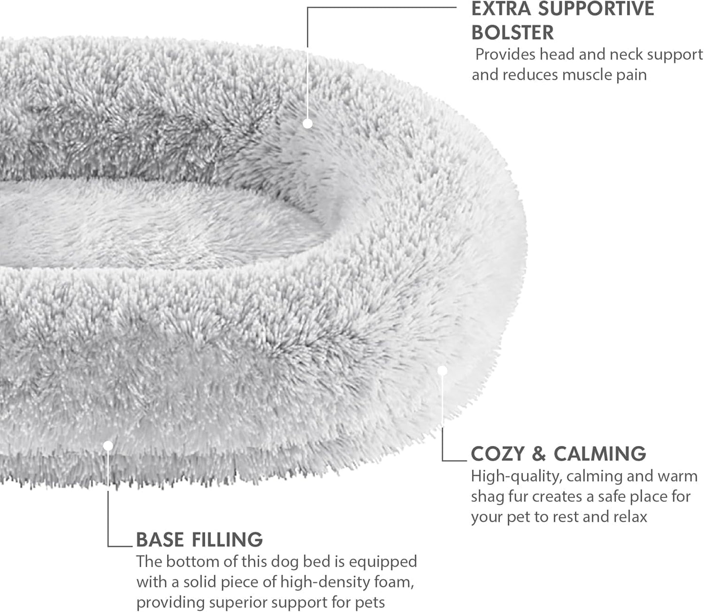  Lumewave Calming Donut Dog Bed