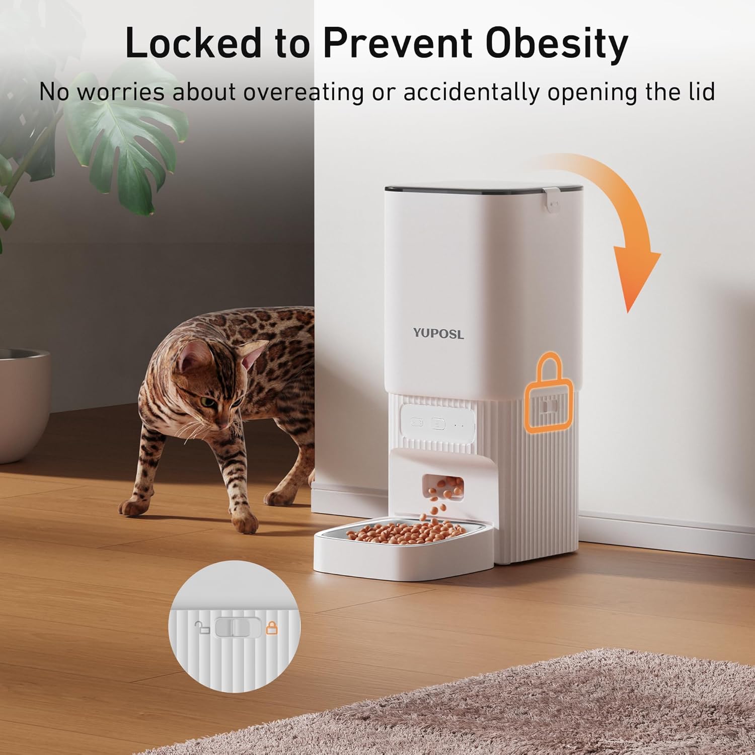 Yuposl 5G WiFi Automatic 7L Dog Feeder