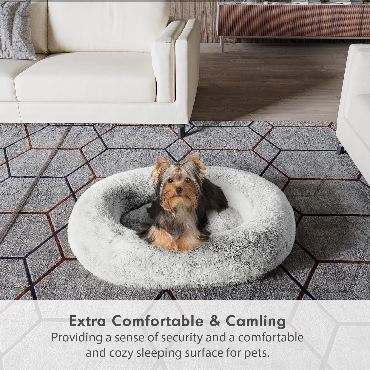  Lumewave Calming Donut Dog Bed