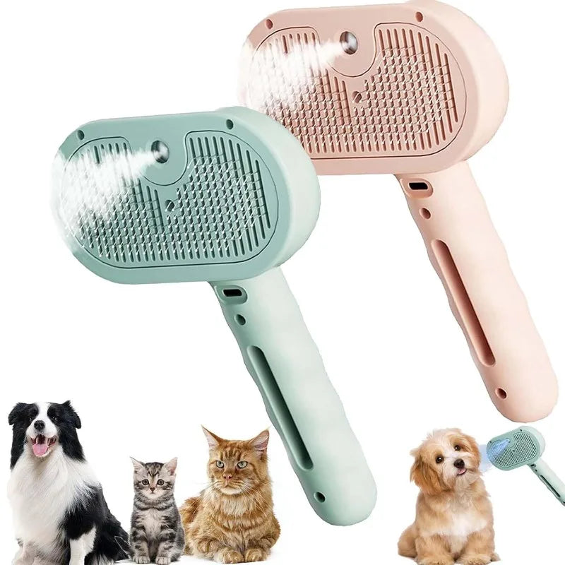 Steam Brush for Dogs & Cats Fresh - Fur Shower Brush Lettuce 