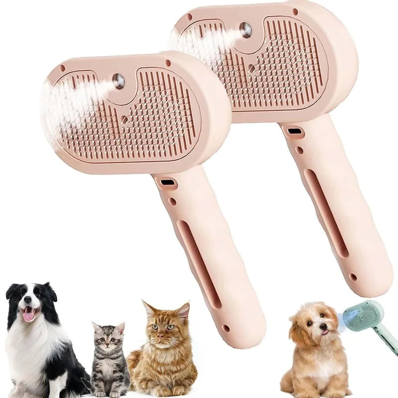Steam Brush for Dogs & Cats Fresh - Fur Shower Brush Lettuce 
