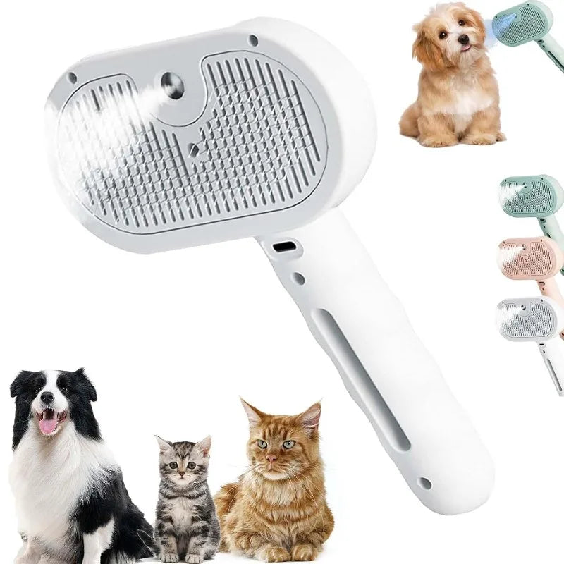 Steam Brush for Dogs & Cats Fresh - Fur Shower Brush Lettuce 