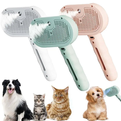 Steam Brush for Dogs & Cats Fresh - Fur Shower Brush Lettuce 