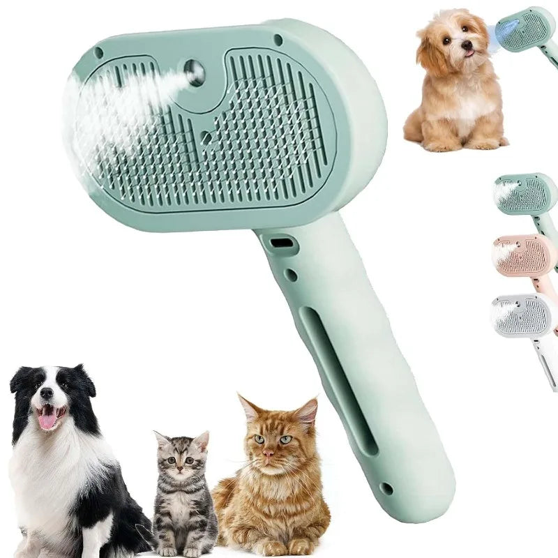Steam Brush for Dogs & Cats Fresh - Fur Shower Brush Lettuce 