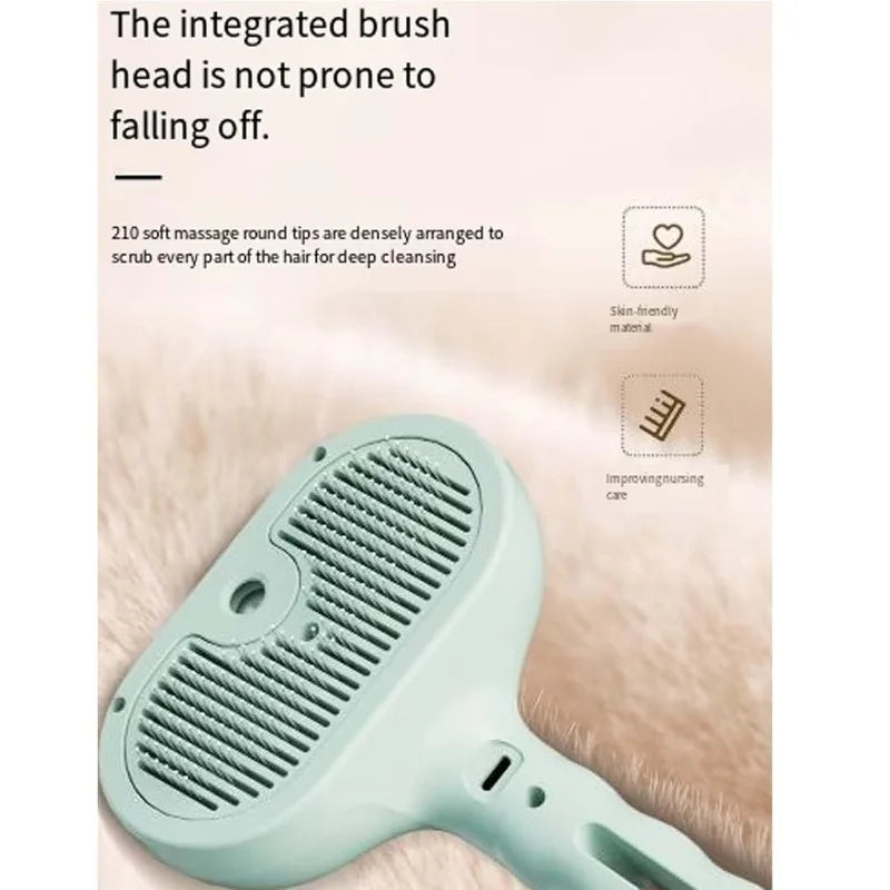Steam Brush for Dogs & Cats Fresh - Fur Shower Brush Lettuce 
